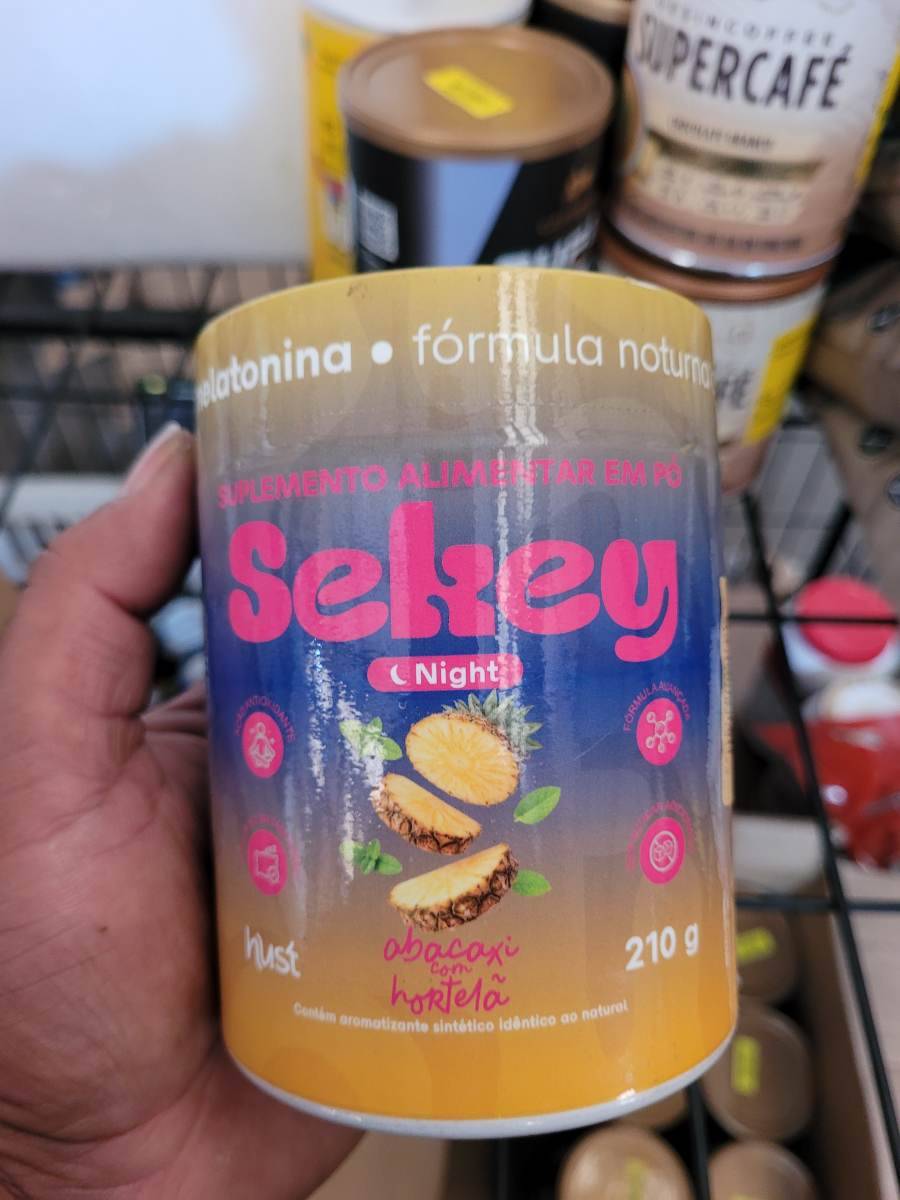 Suplemento alimentar em pó Sekey Night abacaxi com hortelã