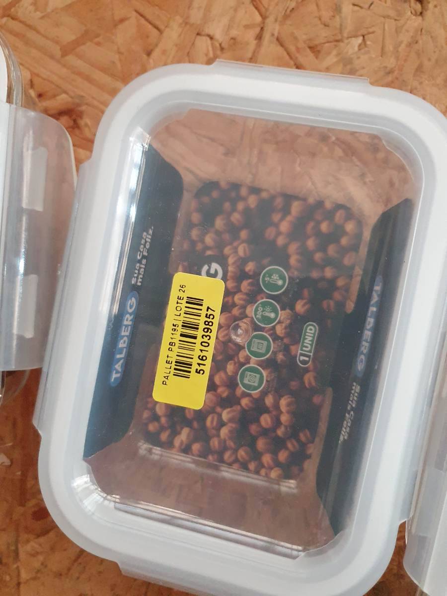 Pote de vidro hermético