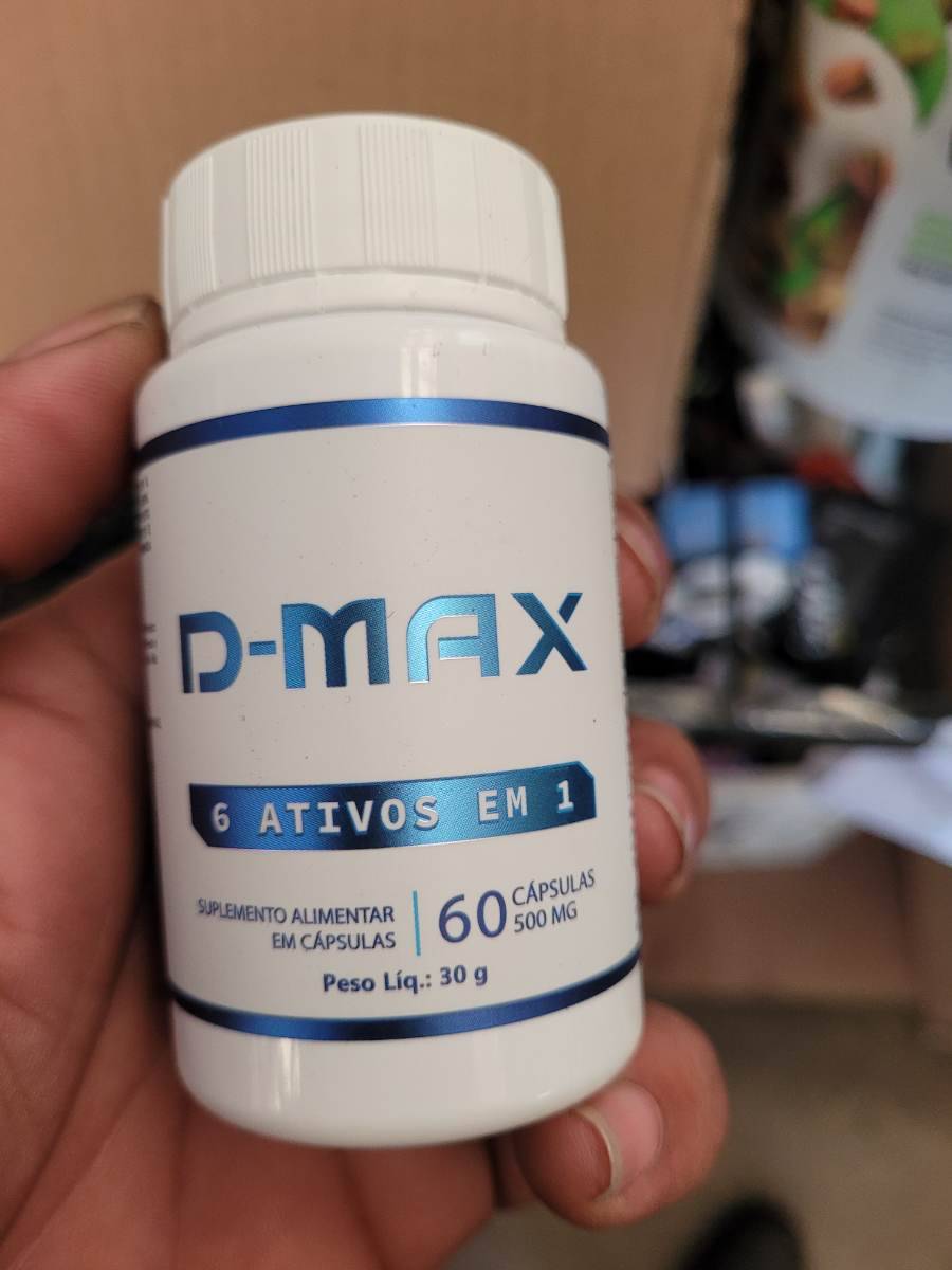 Suplemento alimentar em cápsulas D-MAX 6 ativos em 1