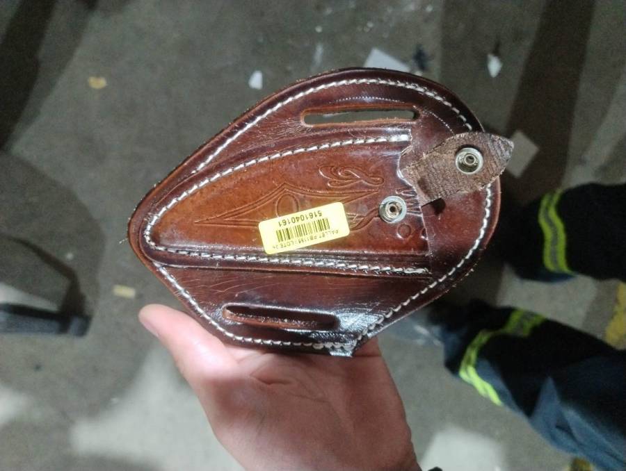 Coldre de couro para pistola