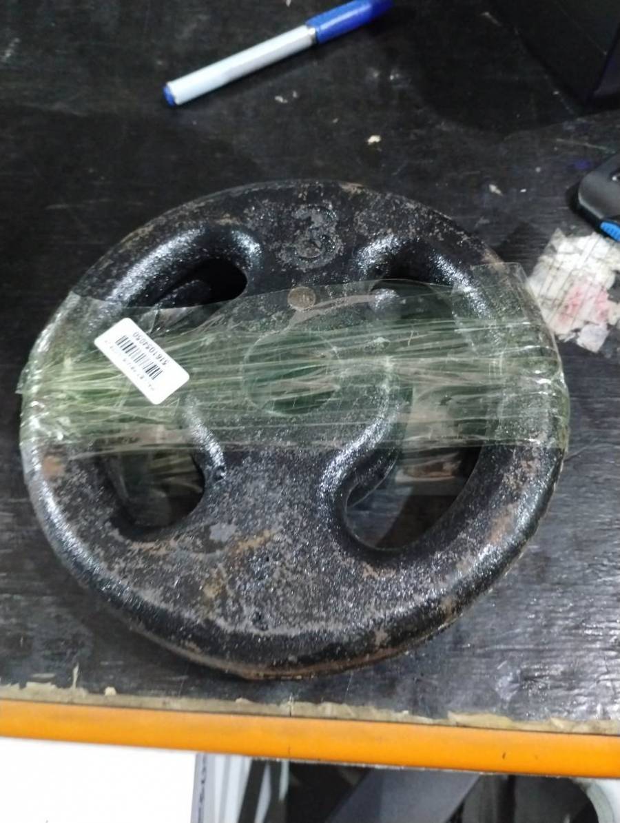 Anilha de peso para musculação 3 kg