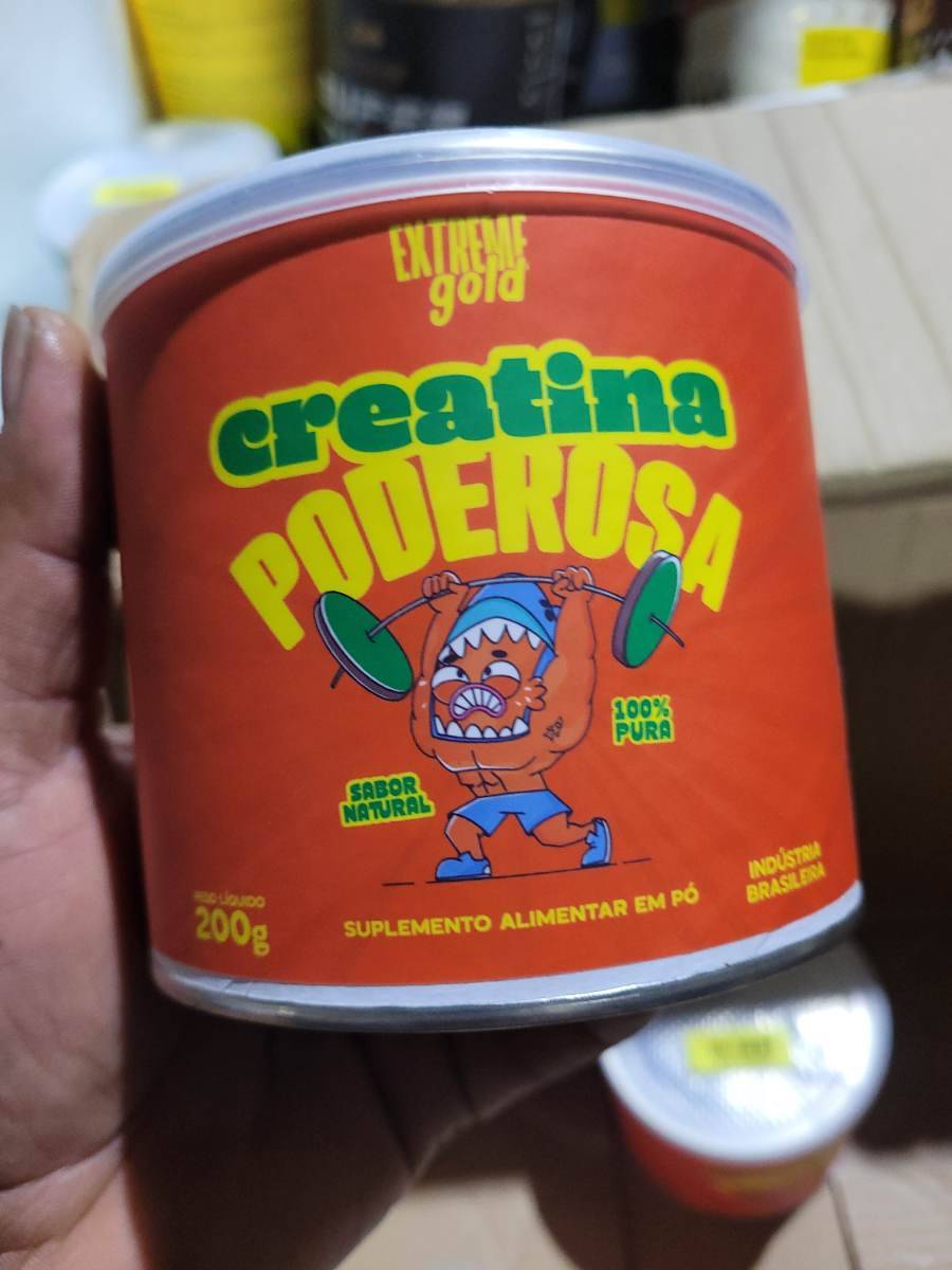 Creatina Poderosa suplemento alimentar em pó