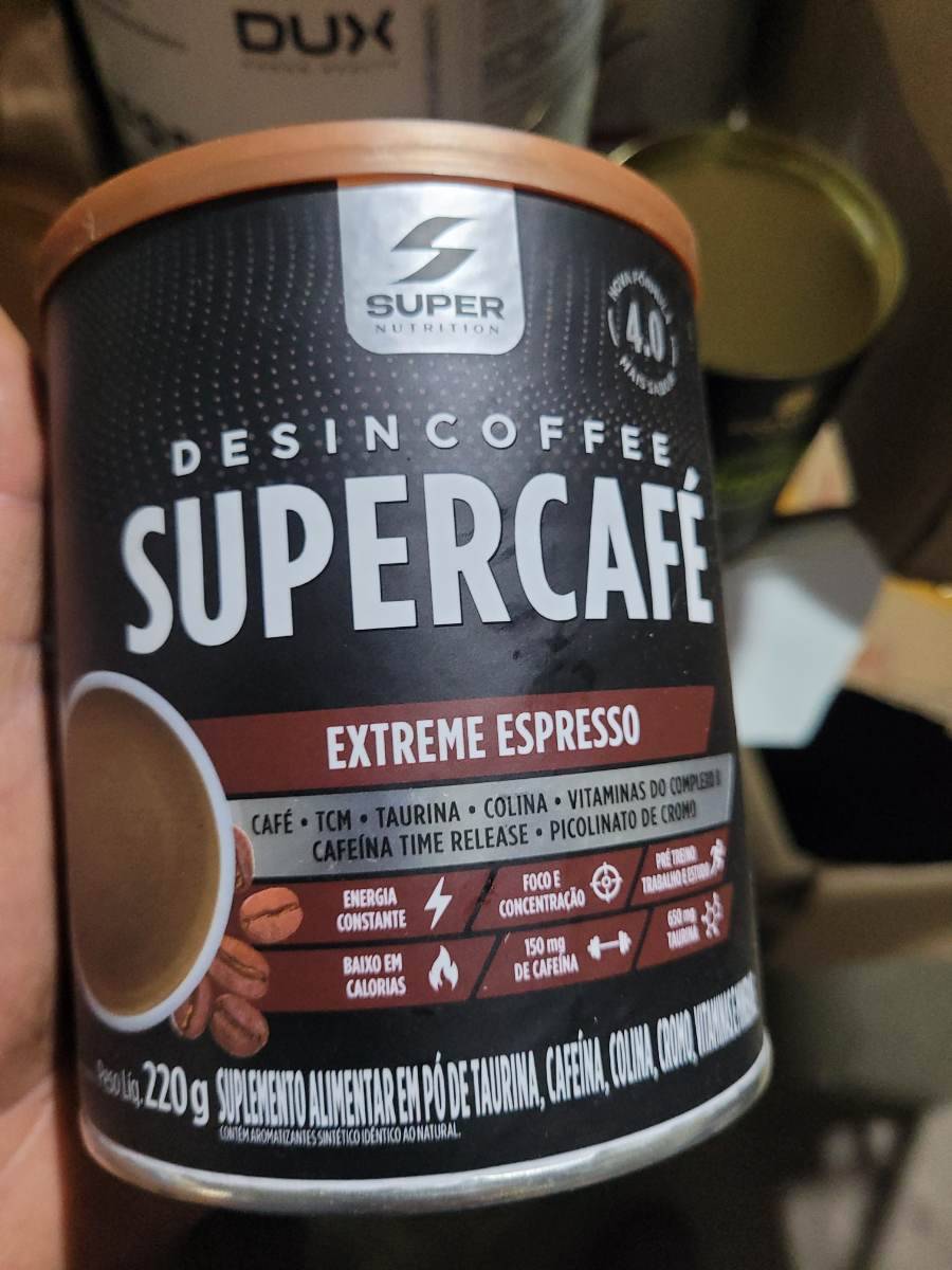 Suplemento alimentar em pó Desincoffee Supercafé Extreme Espresso