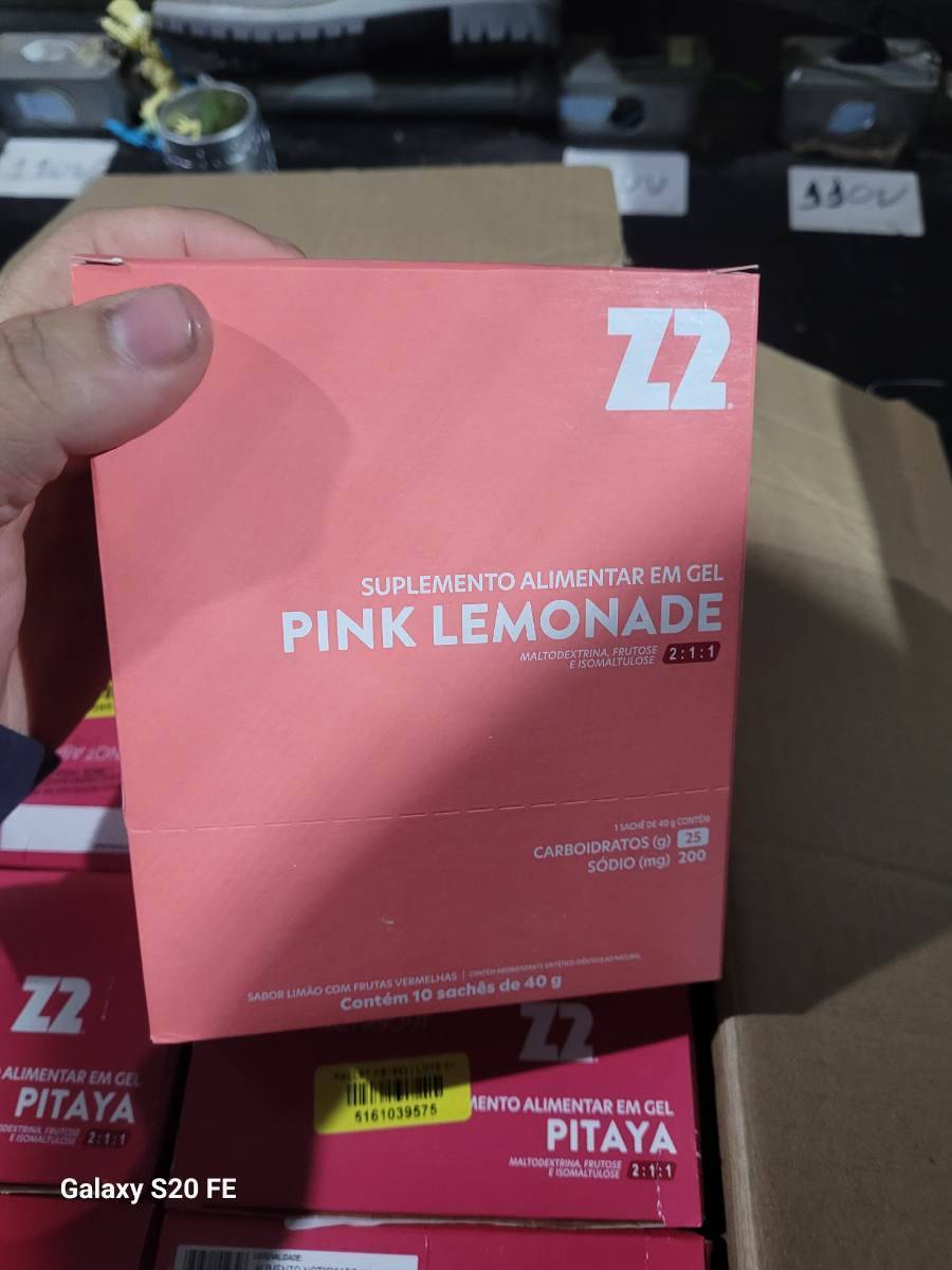 Suplemento alimentar em gel Pink Lemonade