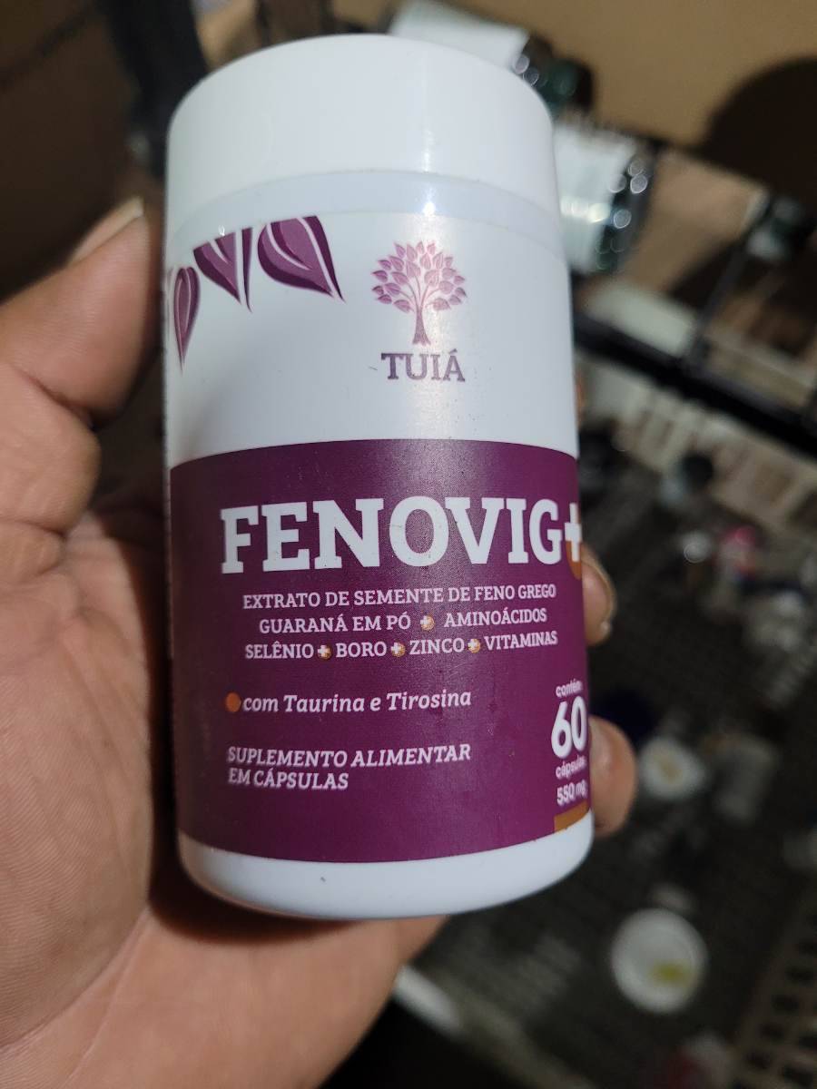 Suplemento alimentar em cápsulas Fenovig+