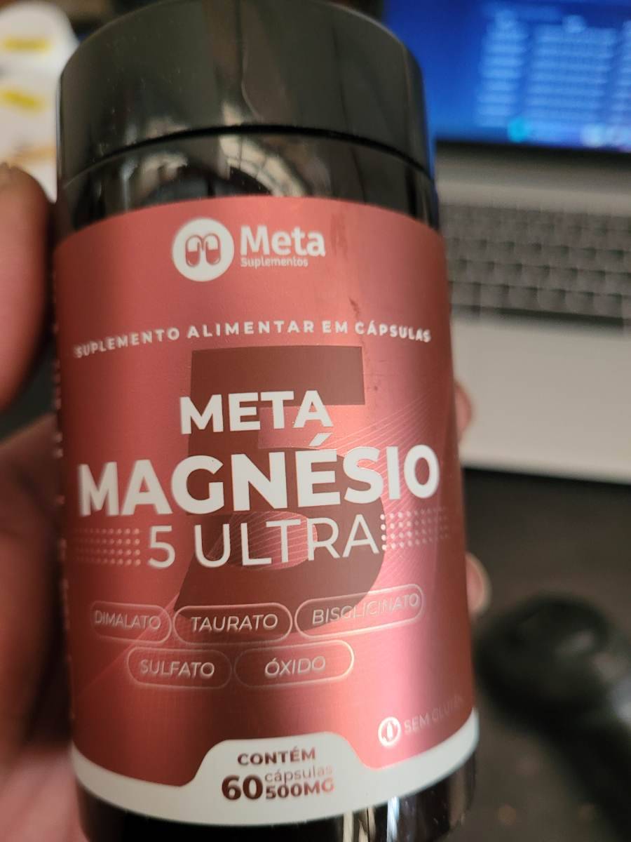 Suplemento alimentar em cápsulas Meta Magnésio 5 Ultra