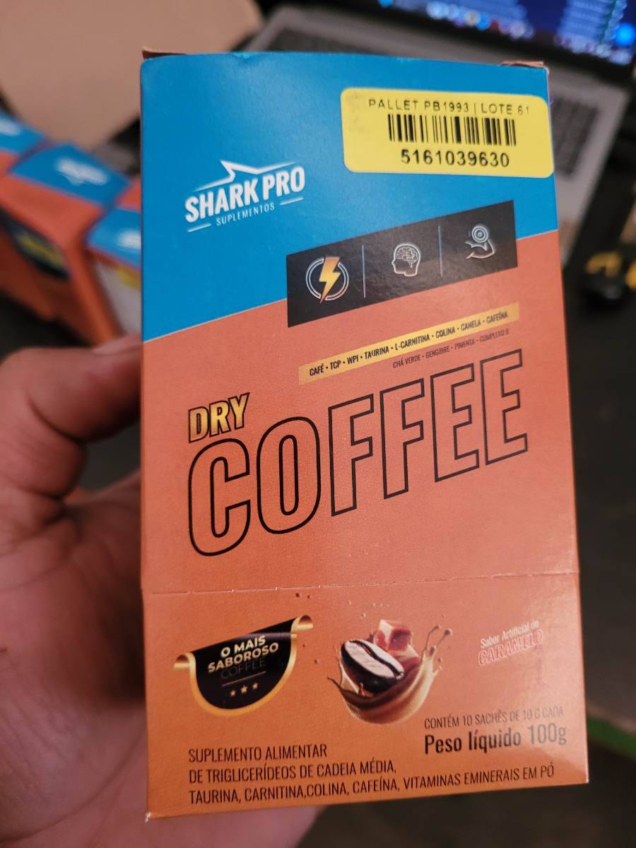 Suplemento alimentar Dry Coffee sabor caramelo
