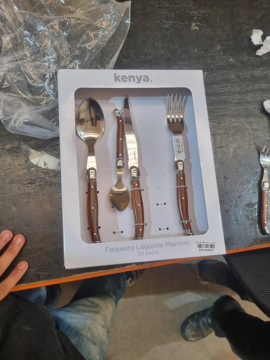 Faqueiro Laguiole 30 peças marrom