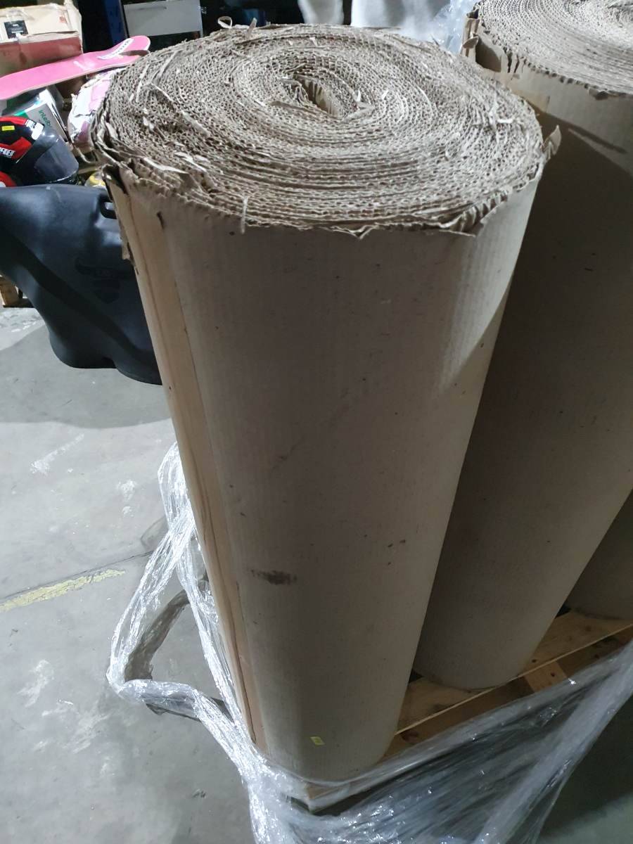Rolo de papelão ondulado