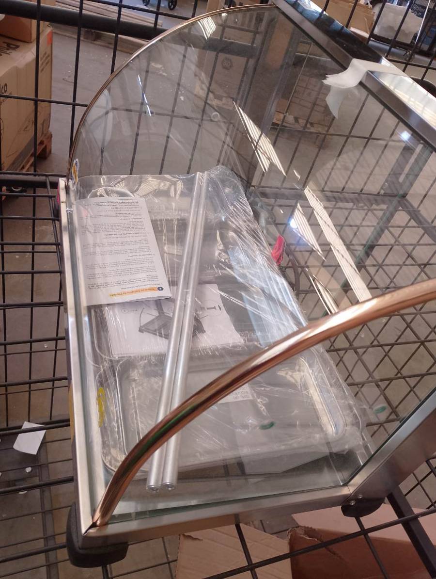 Vitrine refrigerada ou expositor refrigerado de vidro curvo