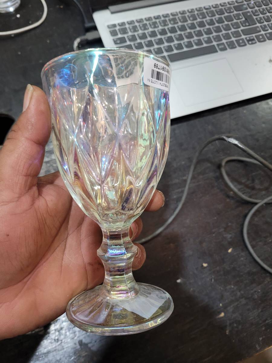Taça de vidro para vinho ou suco