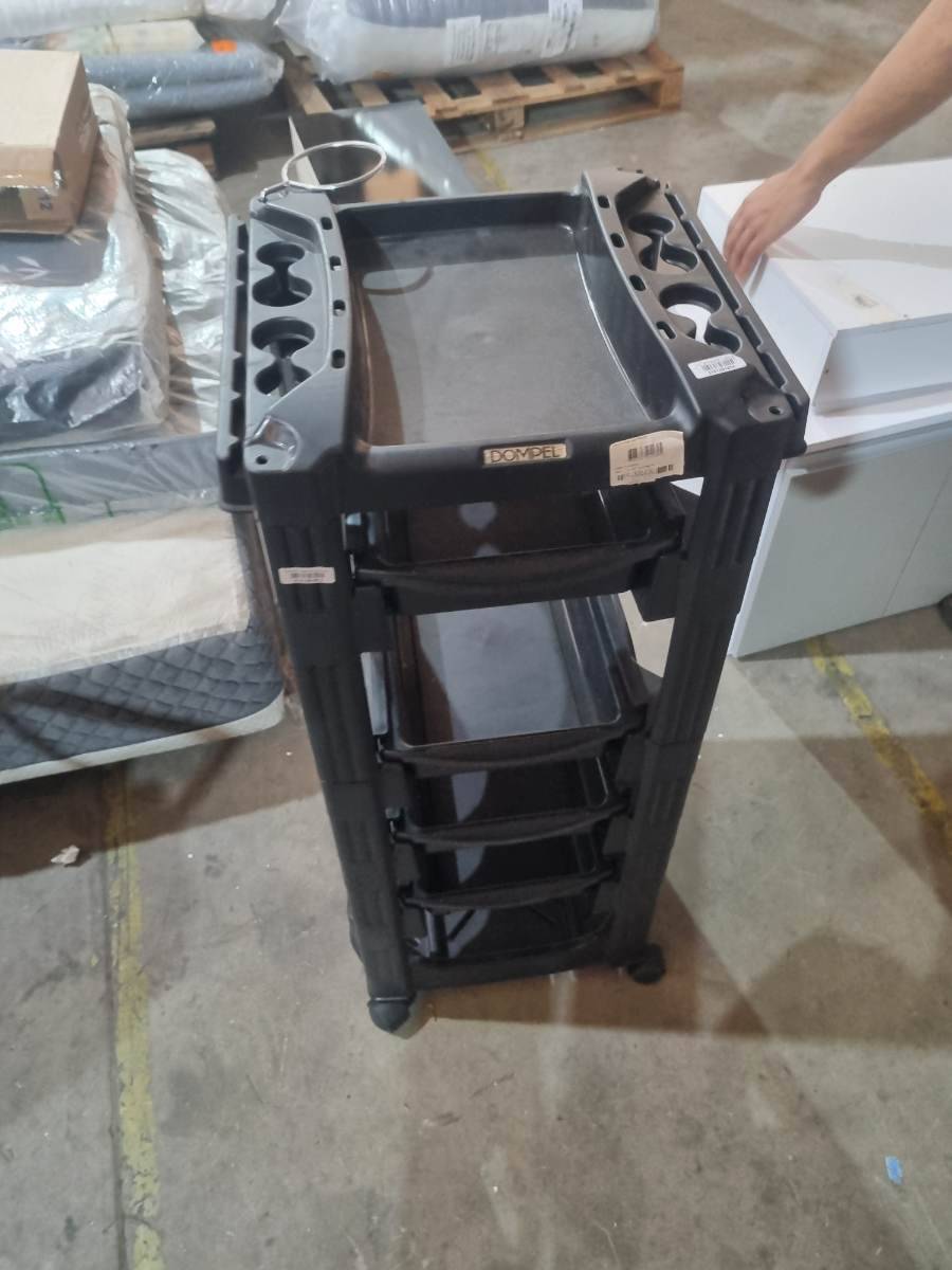 Carrinho organizador plástico com 4 gavetas