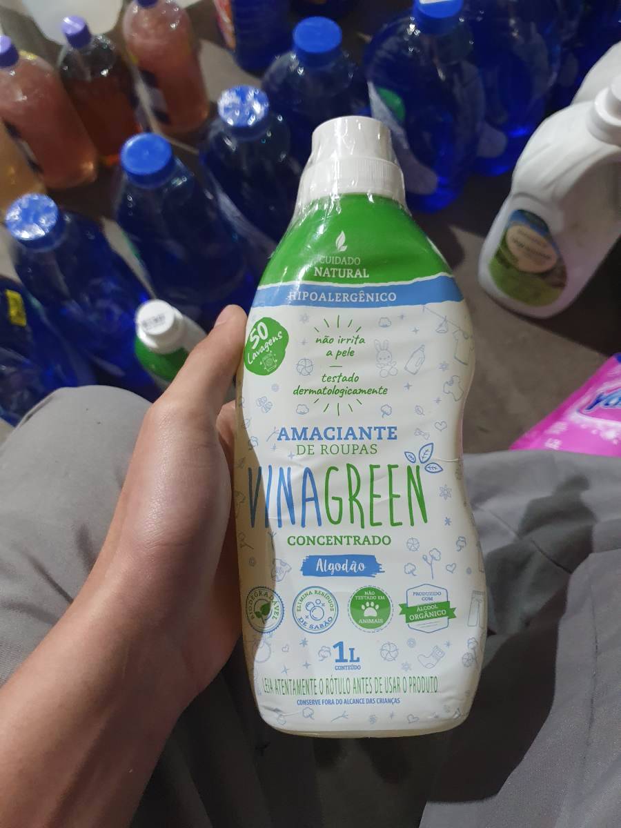 Amaciante de roupas Vinagreen concentrado algodão