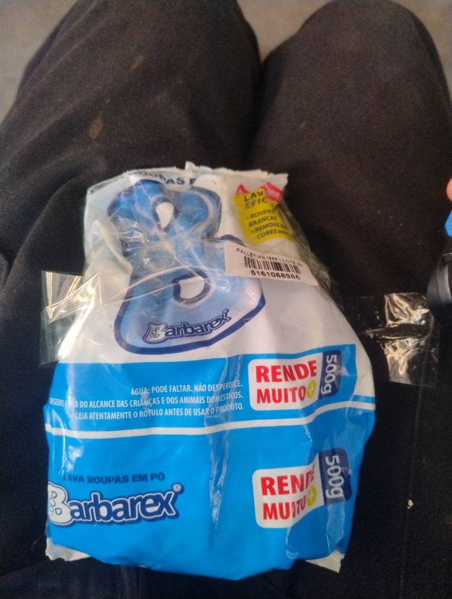 Sabão em pó para roupas Barbarex 500g