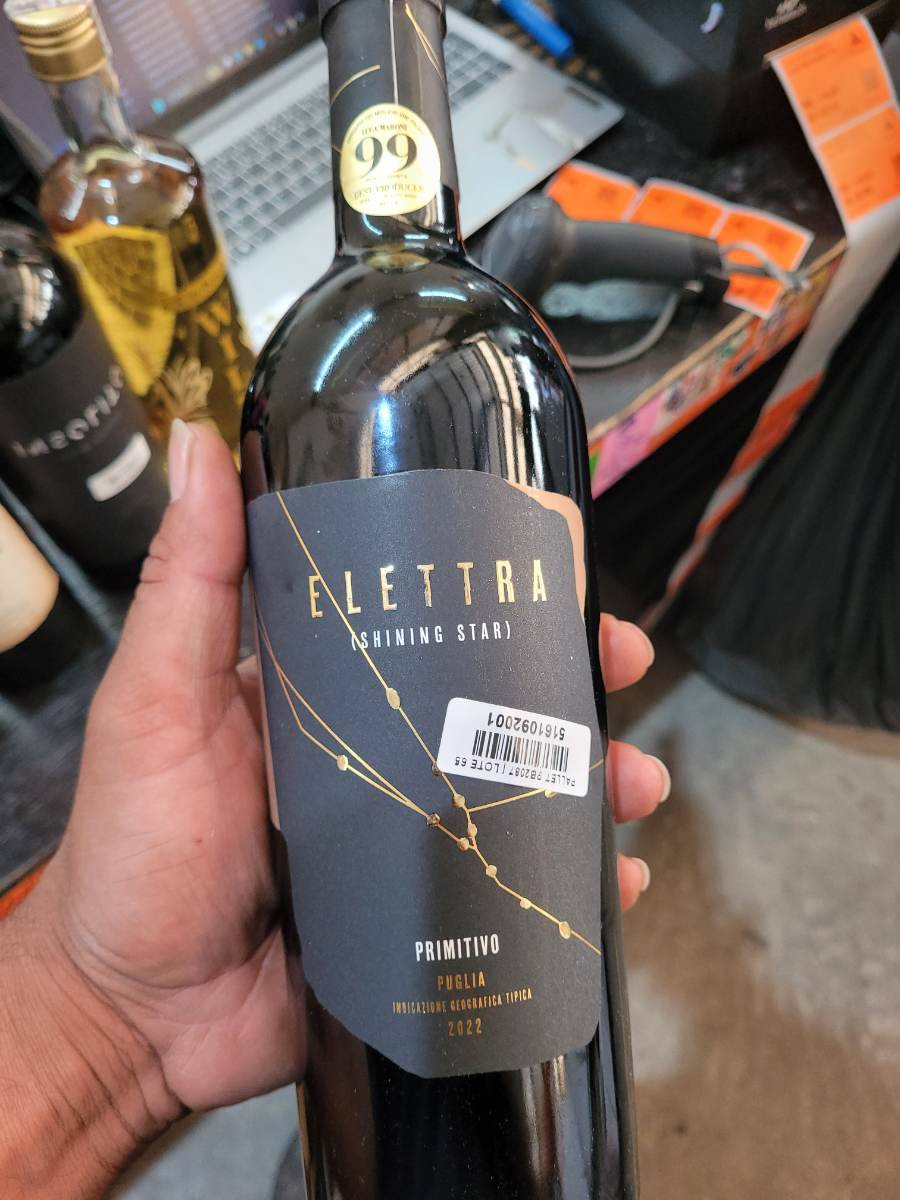 Vinho Tinto Elettra Primitivo 2022