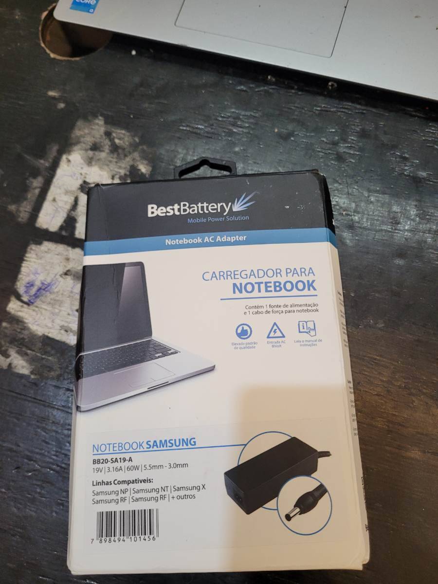 Carregador para notebook Samsung