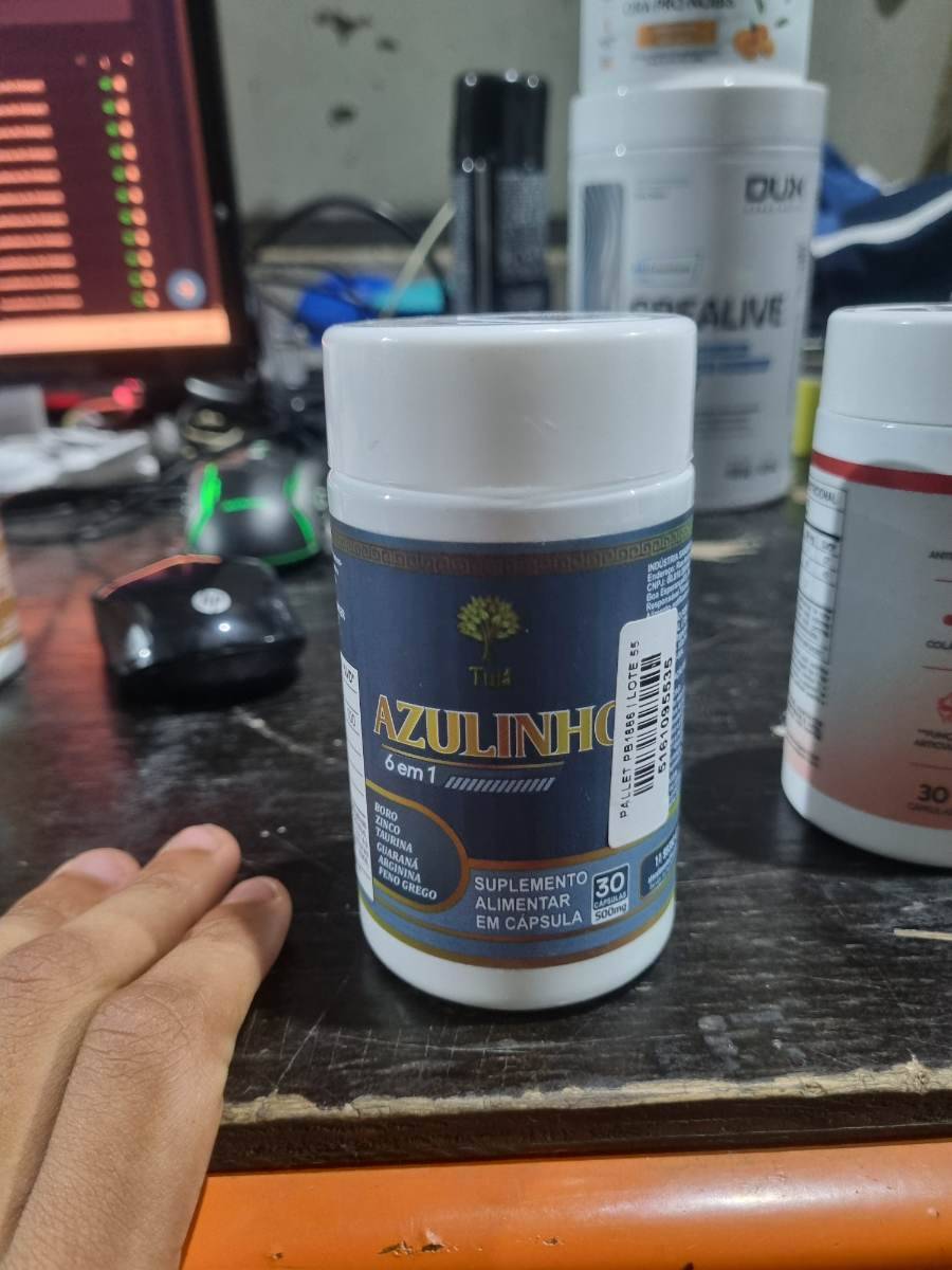 Suplemento alimentar em cápsula Azulinho 6 em 1