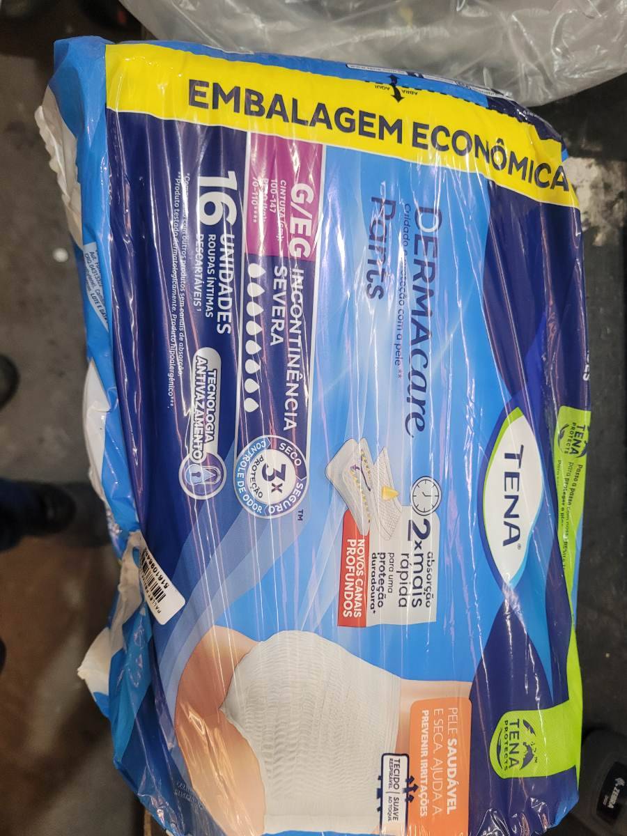 Fralda geriátrica Tena Dermacare para incontinência severa