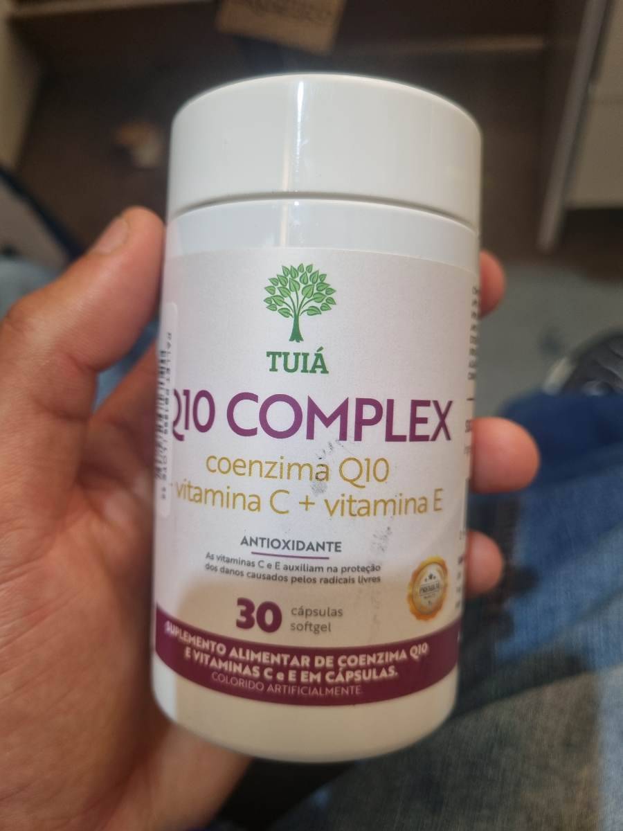 Suplemento alimentar Q10 Complex coenzima Q10 com vitamina C e vitamina E