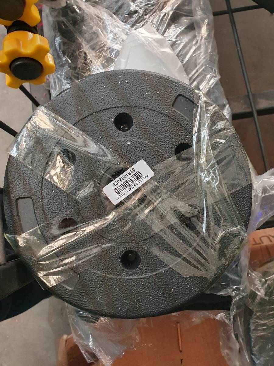 Par de anilhas de plástico 1,5kg