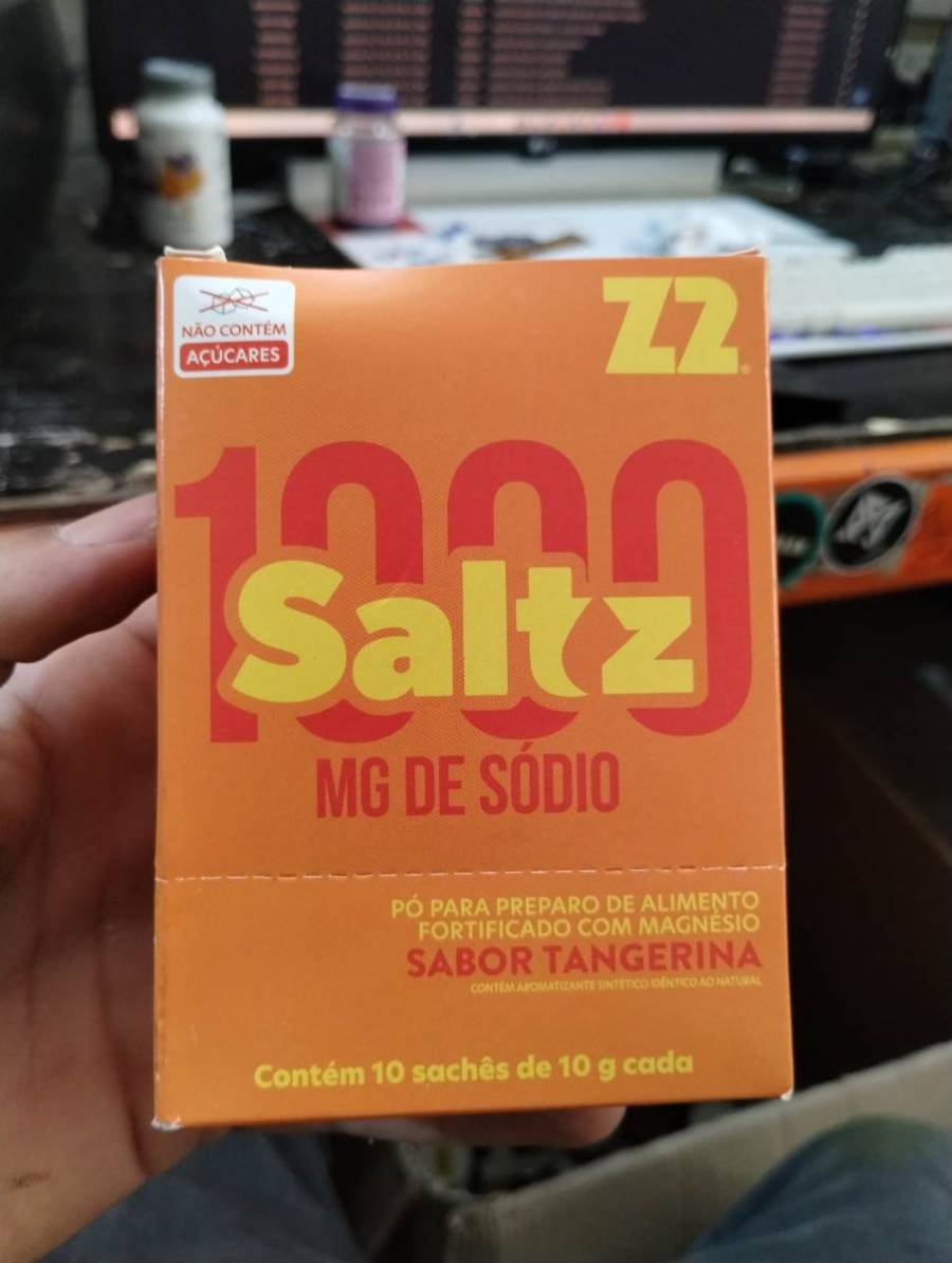 Pó para preparo de alimento fortificado com magnésio sabor tangerina