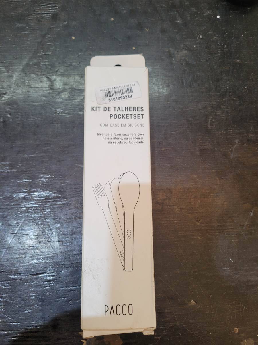 Kit de Talheres Pocketset com case em silicone