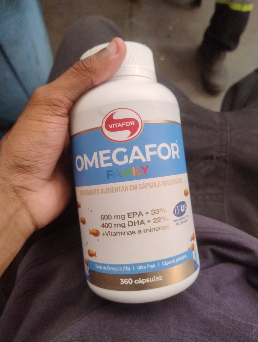 Suplemento alimentar em cápsula mastigável Omega 3