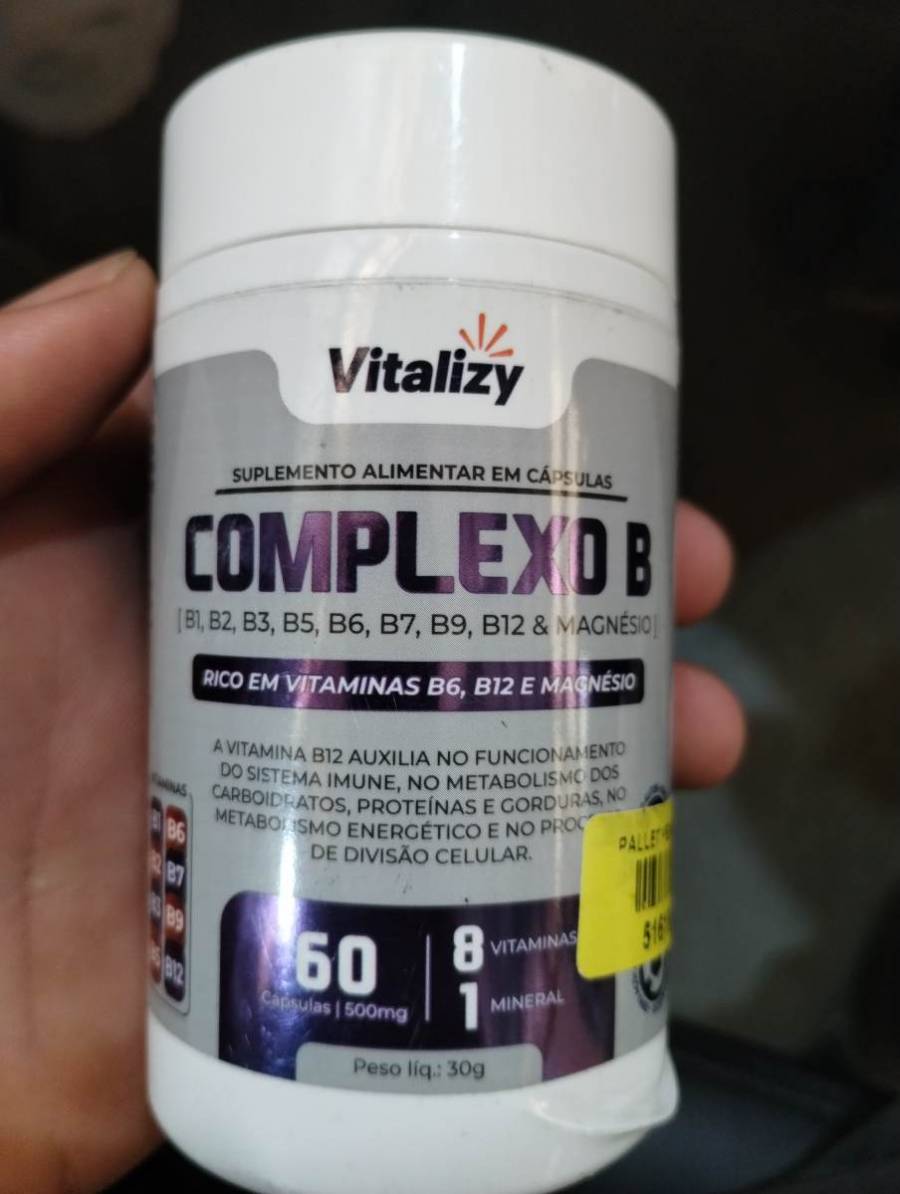 Suplemento alimentar em cápsulas Complexo B