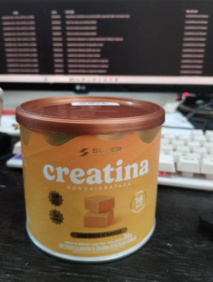 Creatina Monohidratada sabor mousse de maracujá