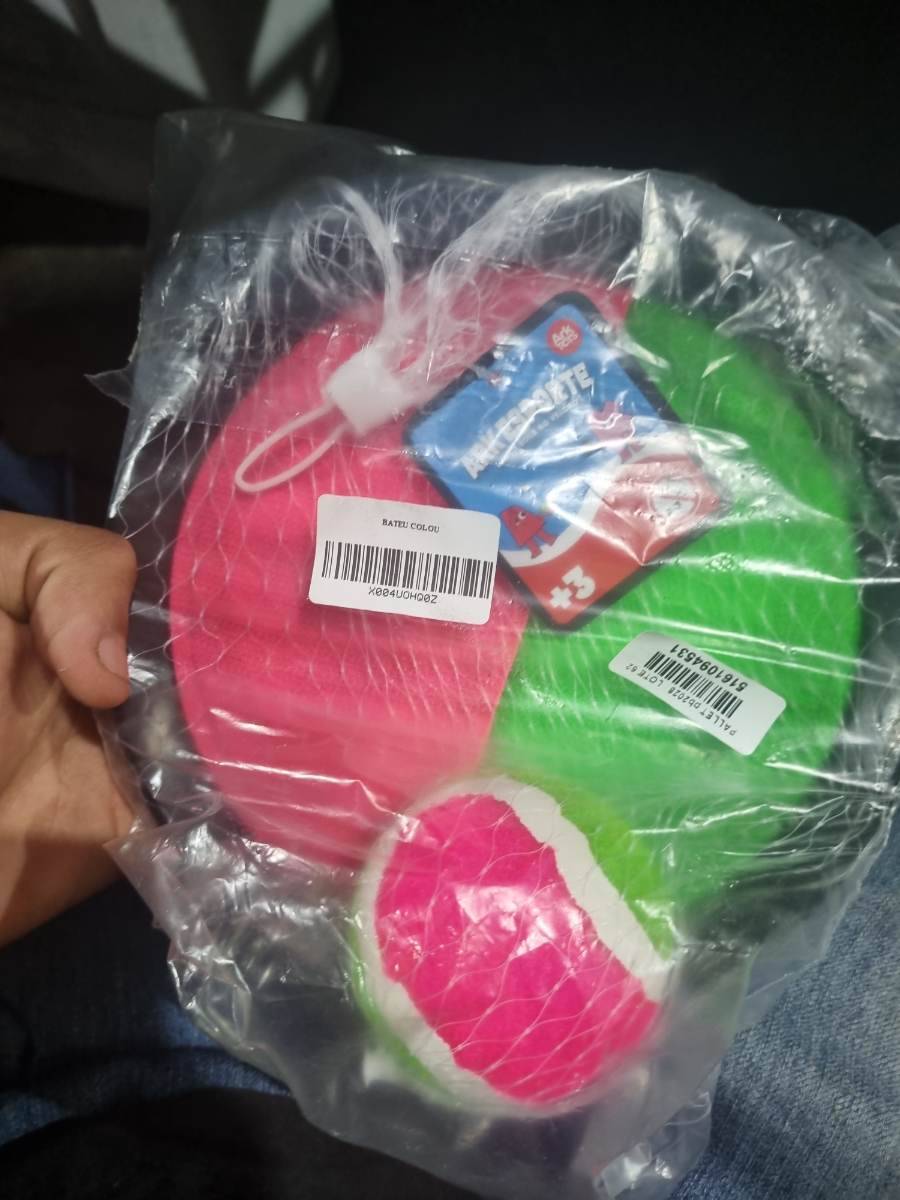 Lança bola no velcro