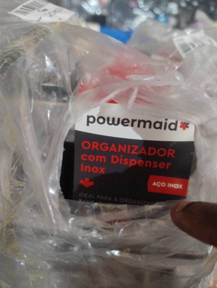 Organizador com Dispenser Inox