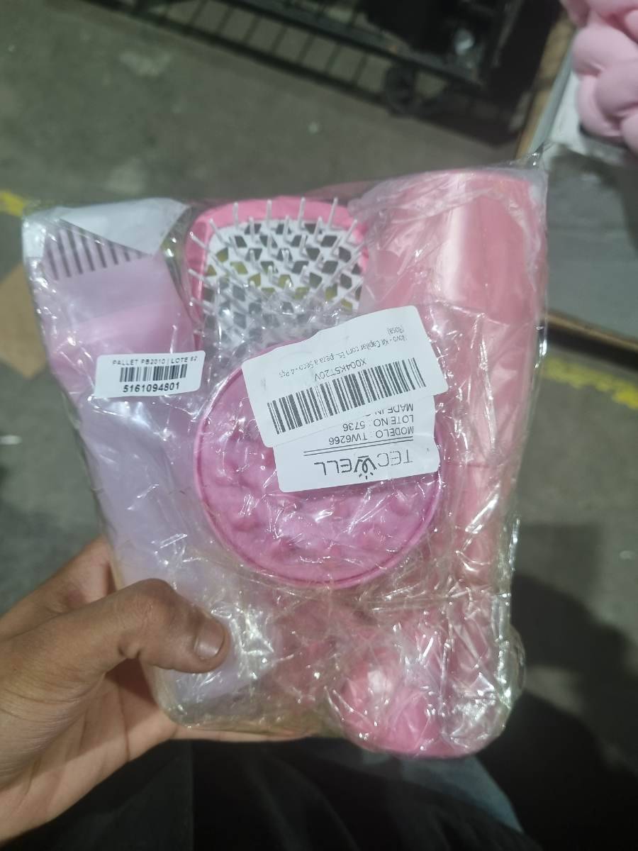 Kit de acessórios para cabelo rosa