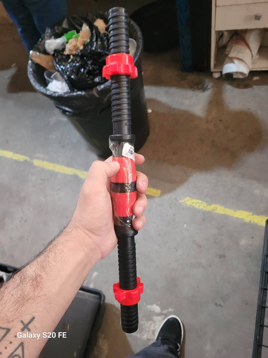 Halter para exercícios com pegada emborrachada