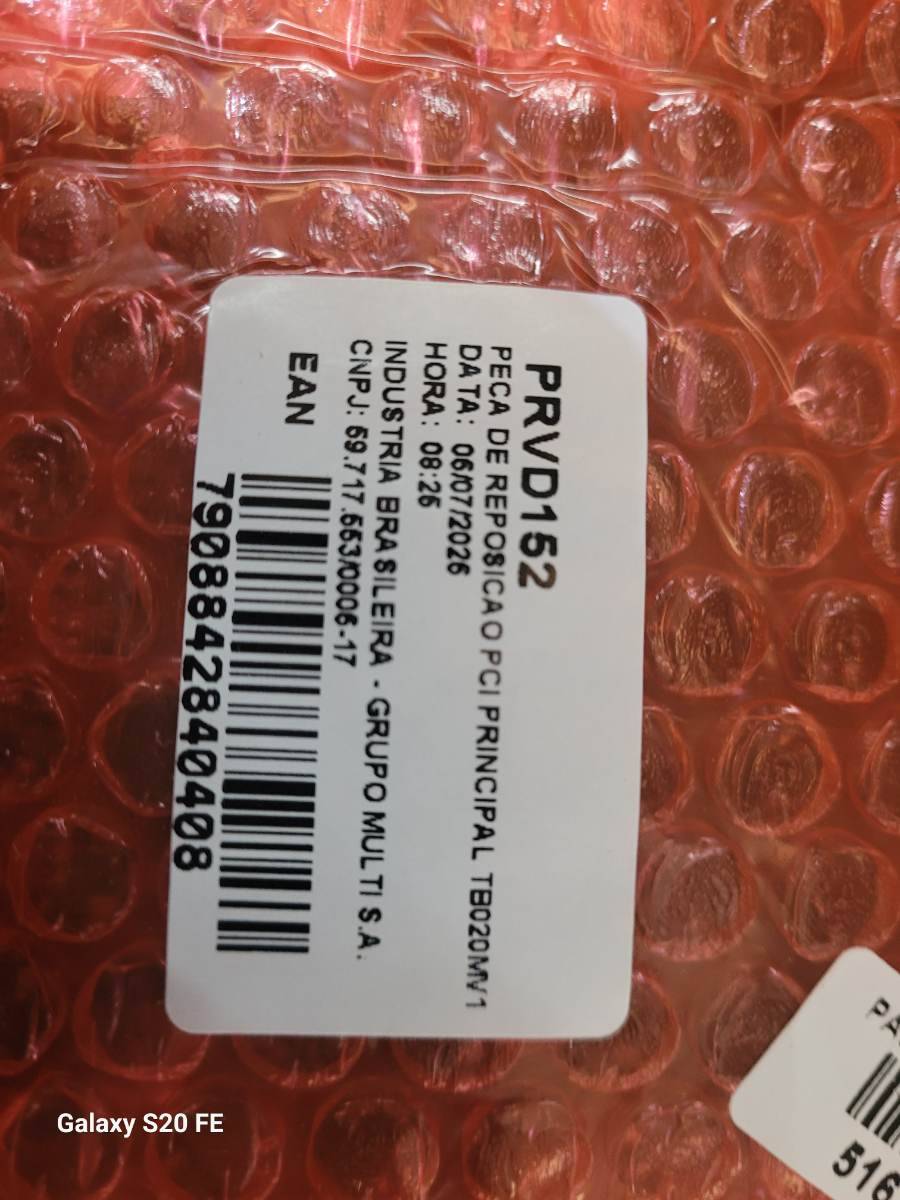 Peça de reposição PCI principal TB020MV1