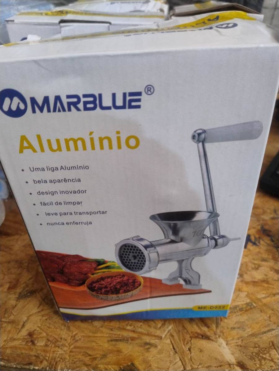 Moedor de carne manual de alumínio