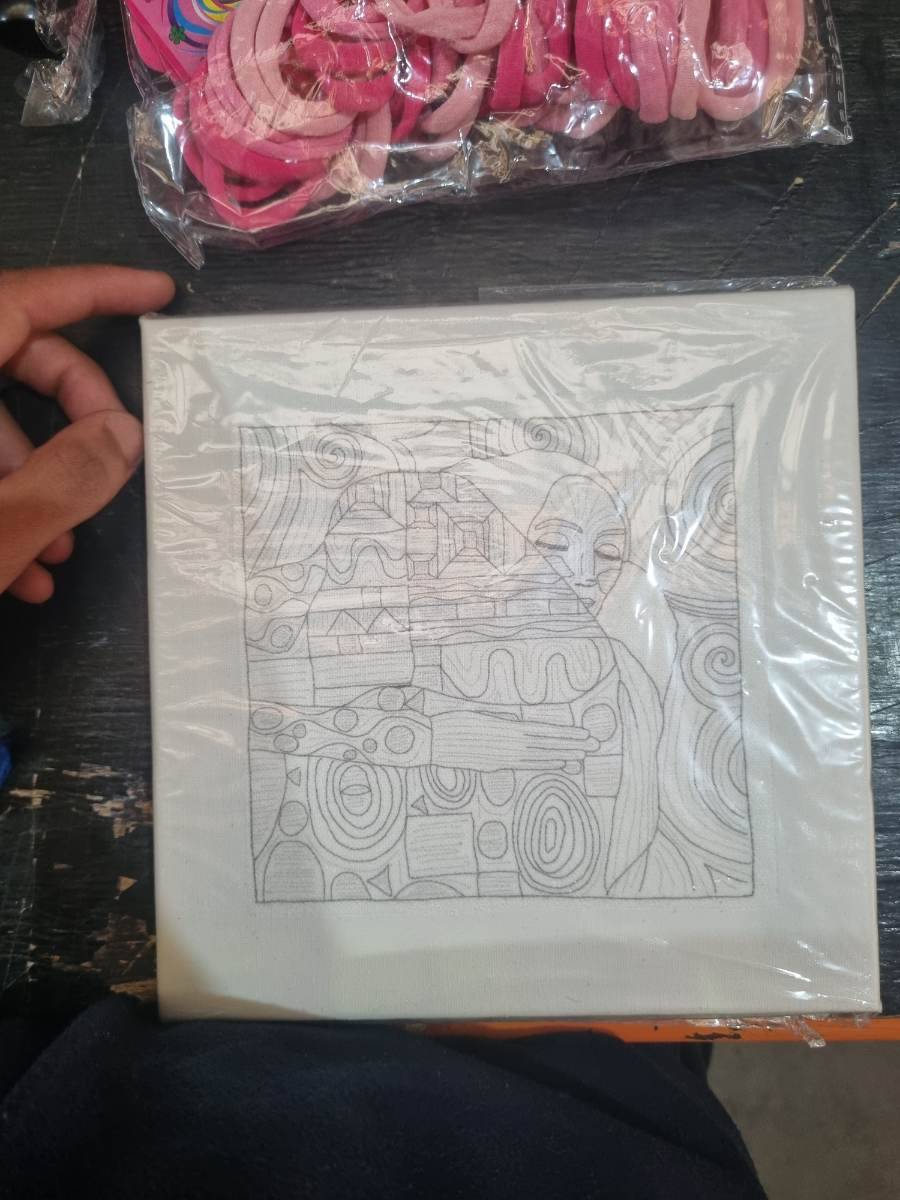 Tela para pintura com desenho pré-impresso