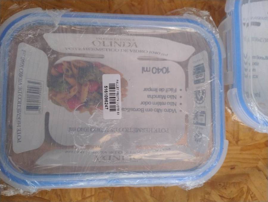 Pote hermético de vidro