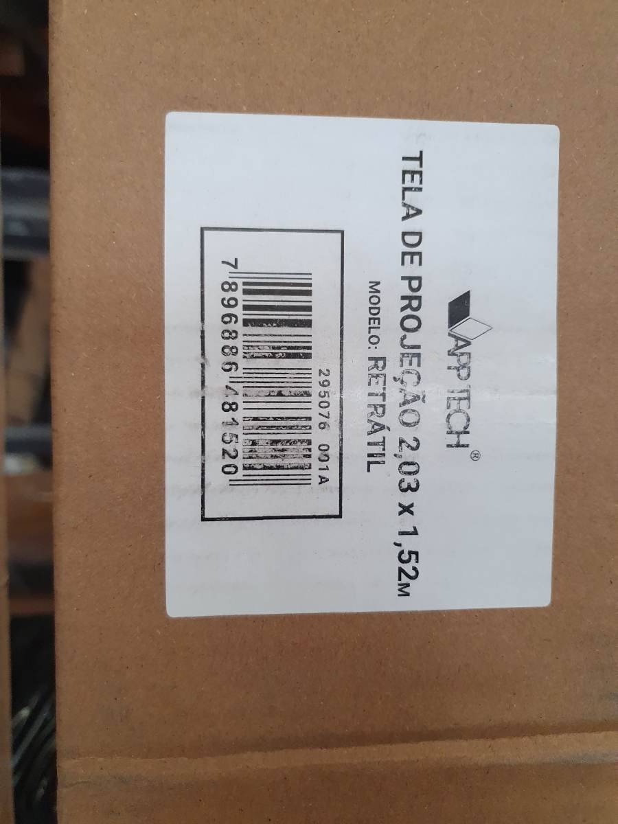 Tela de projeção retrátil