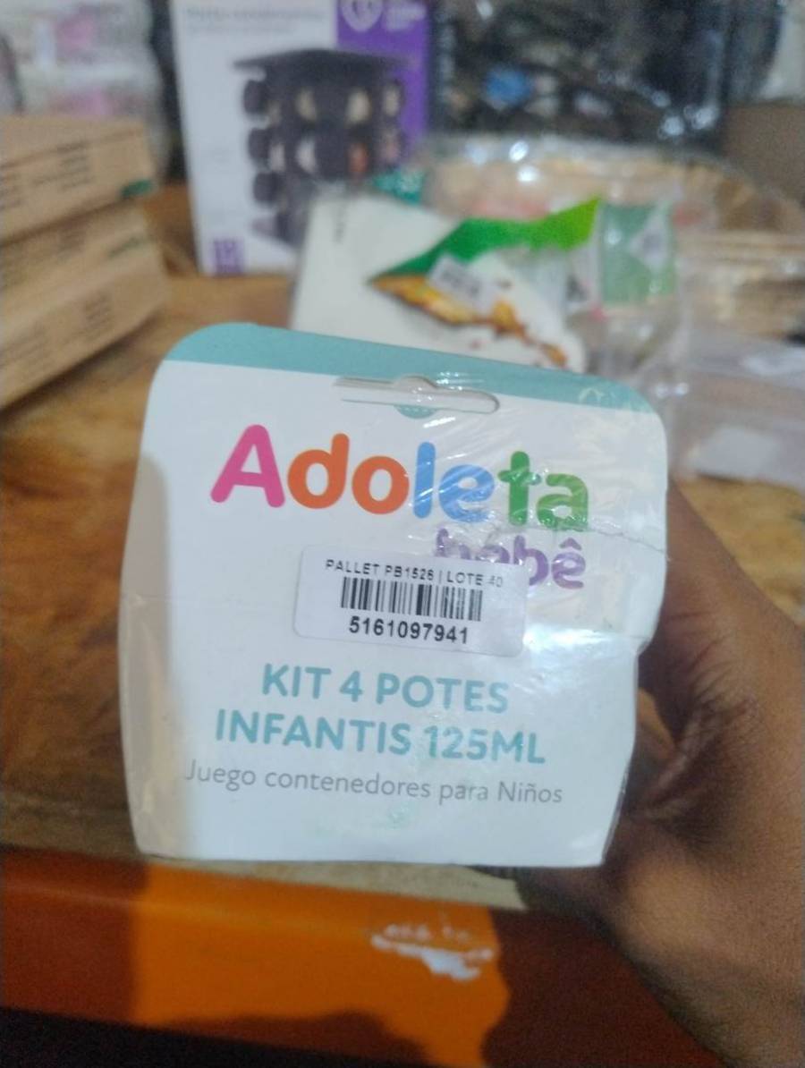 Kit 4 potes infantis 125ml