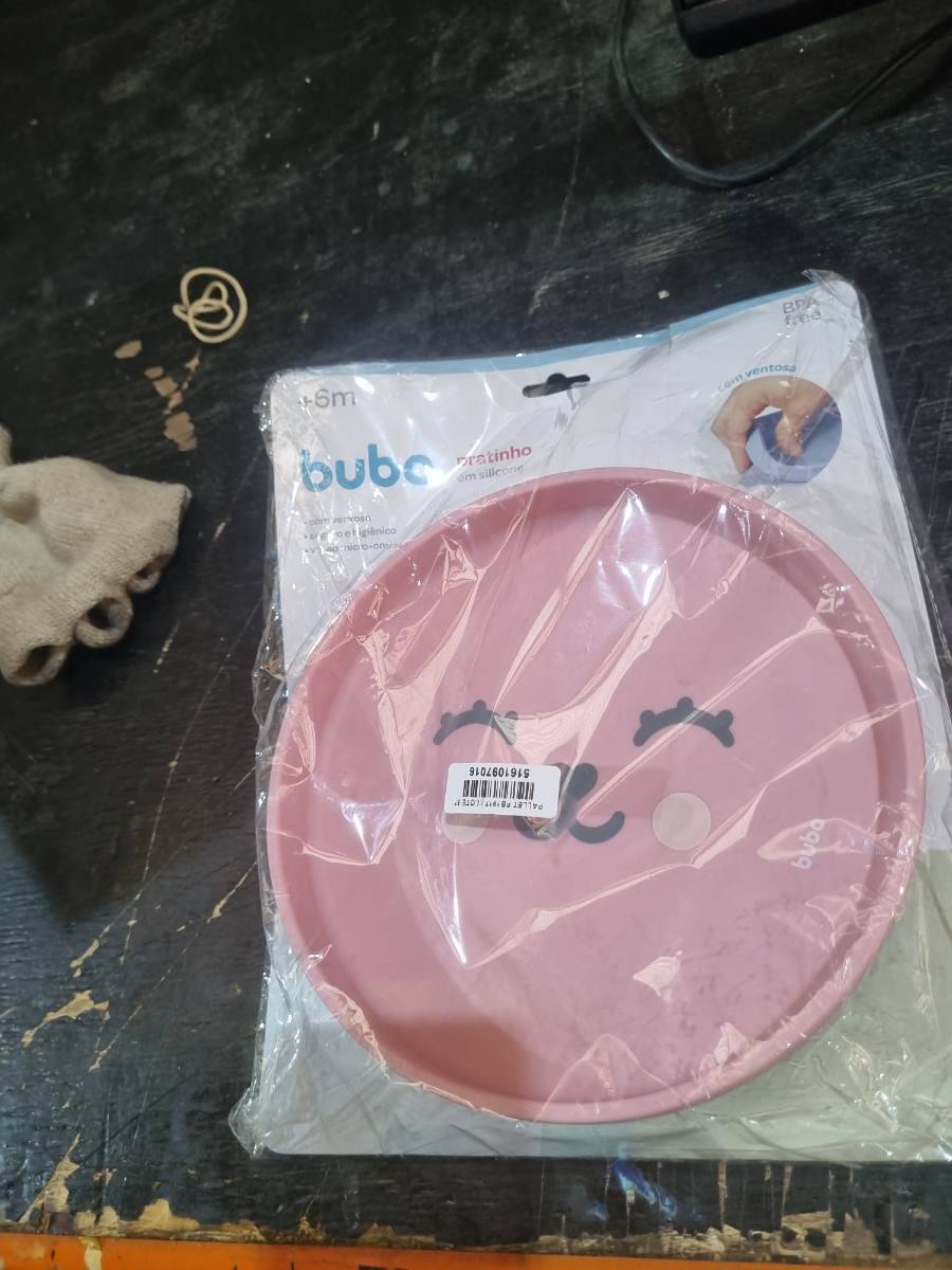 Pratinho de silicone com ventosa para bebês