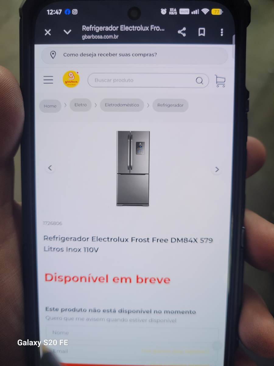 Refrigerador Electrolux Frost Free DM84X 579 Litros Inox 110V