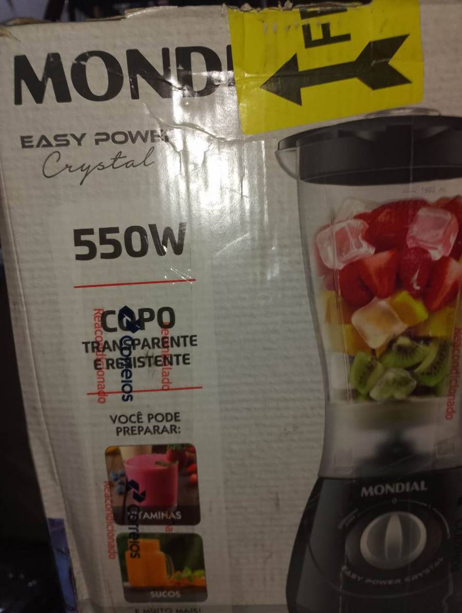Liquidificador Mondial Easy Power Crystal 550W