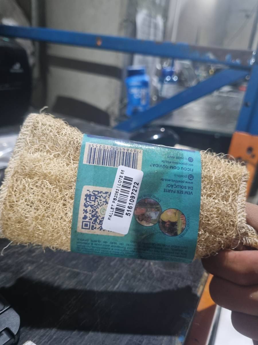 Esponja vegetal natural para limpeza
