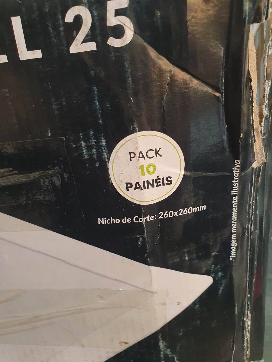 Pack com 10 painéis para nicho de corte 260x260mm