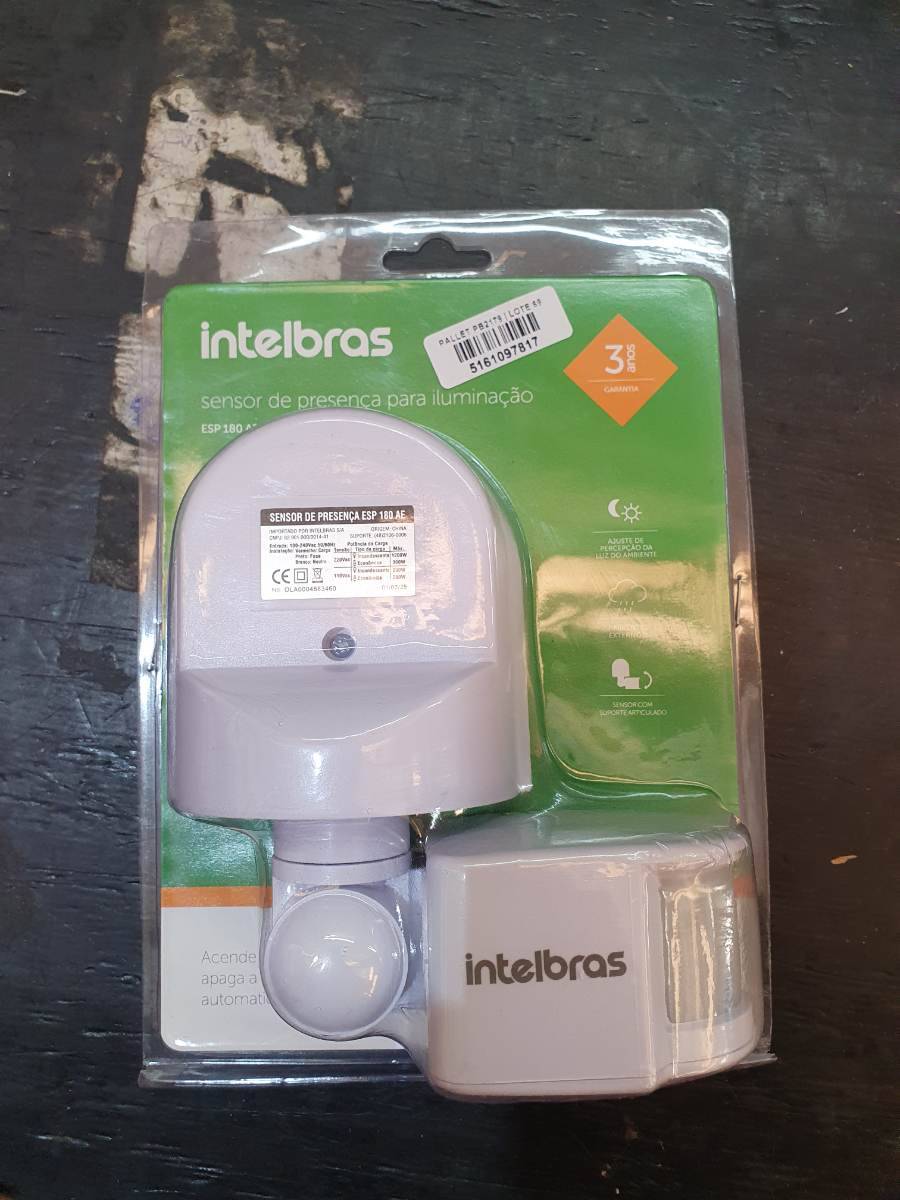 Sensor de presença para iluminação Intelbras ESP 180 AE