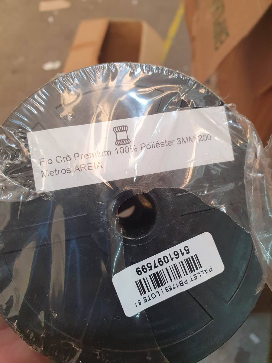 Fio Crochê Premium 100% Poliéster 3MM 200 Metros