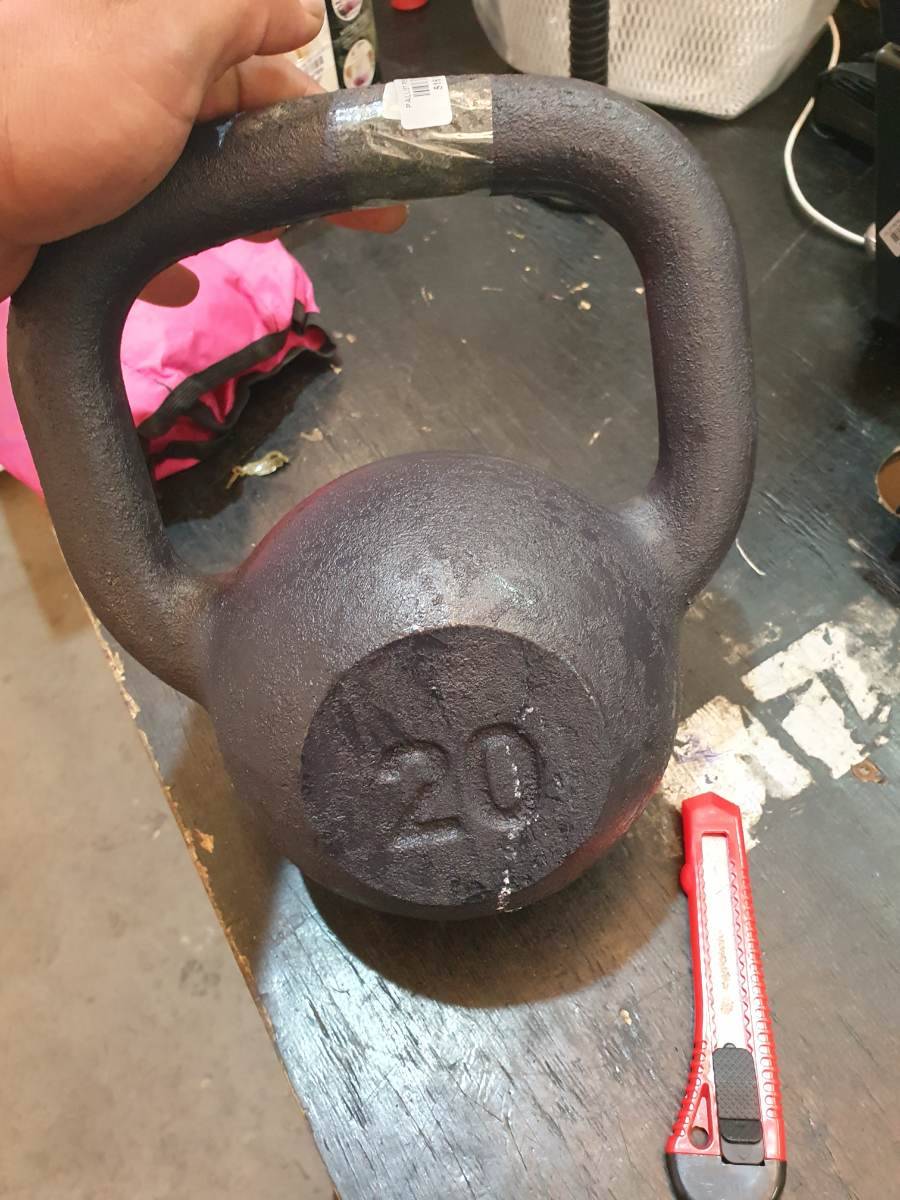 Kettlebell de ferro fundido 20 kg