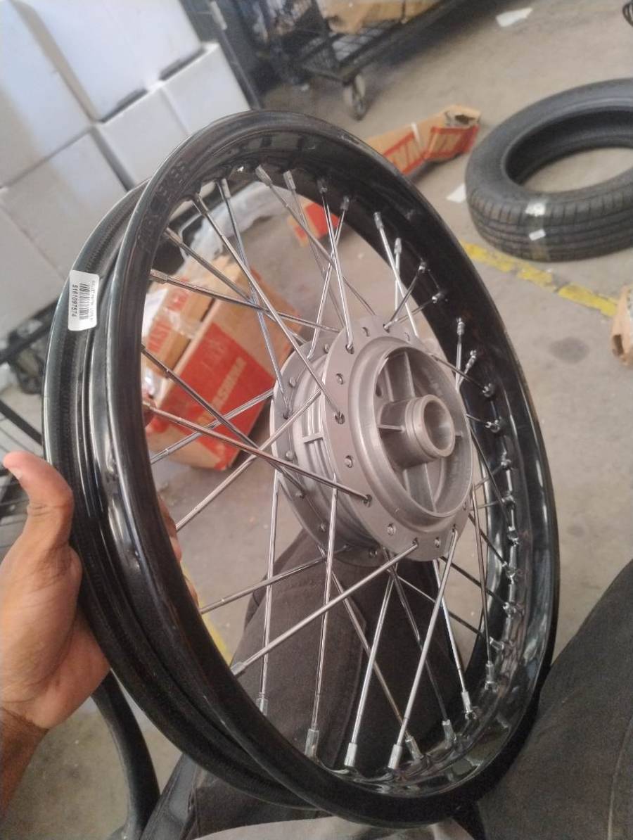 Par Aro Moto Montado Raio inox