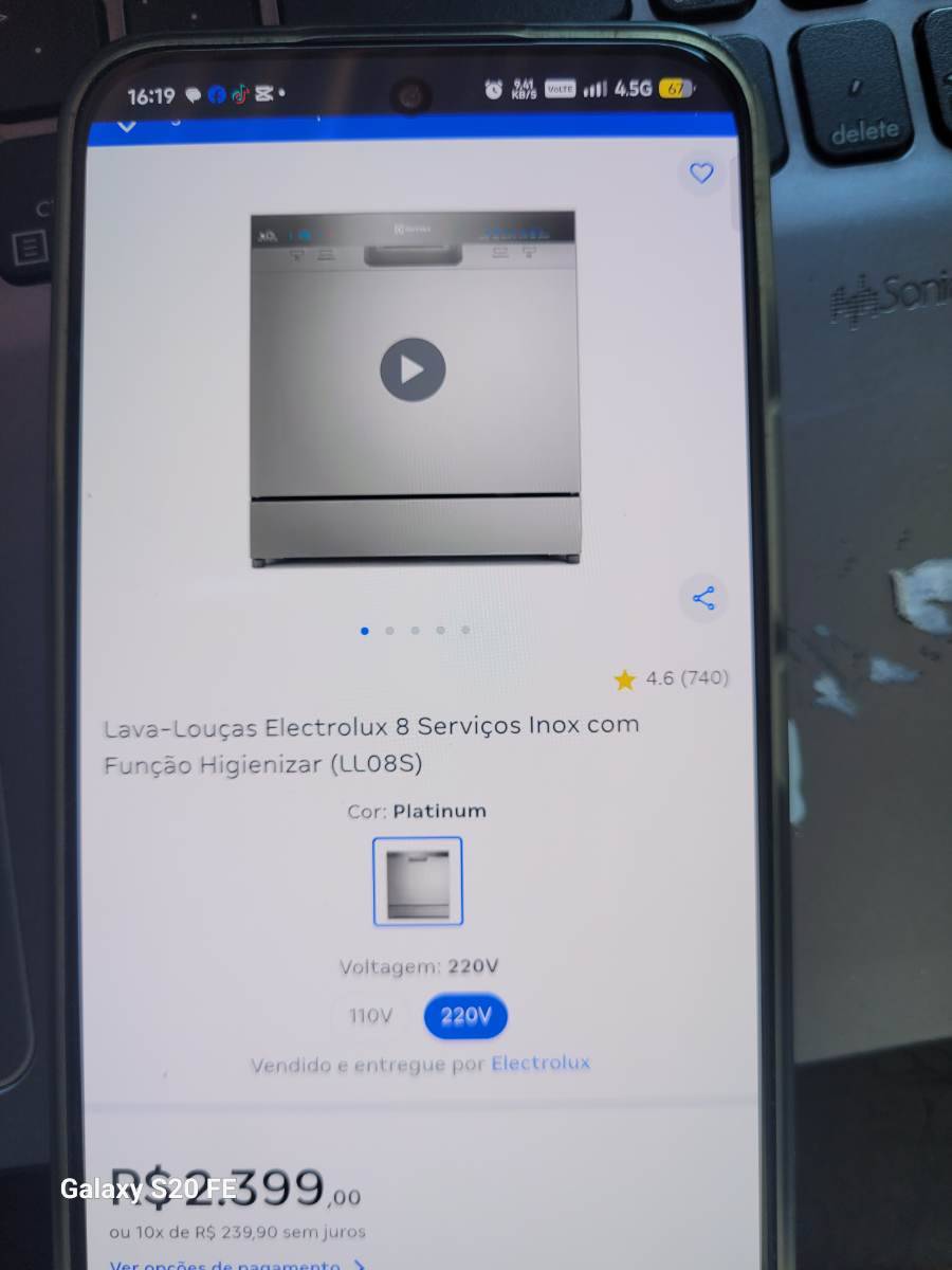 Lava-Louças Electrolux 8 Serviços Inox com Função Higienizar