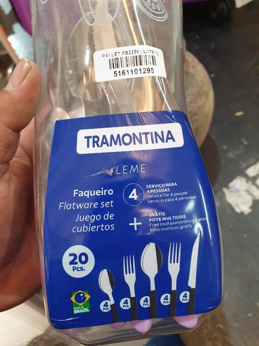 Faqueiro Tramontina Leme 20 peças para 4 pessoas